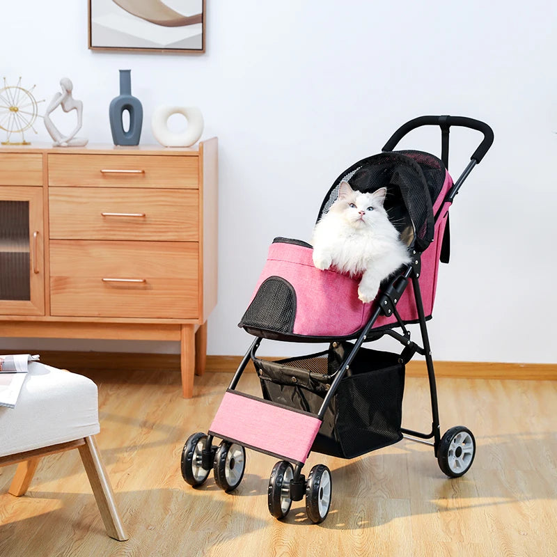 Stable Pet Dog Carrier Stroller