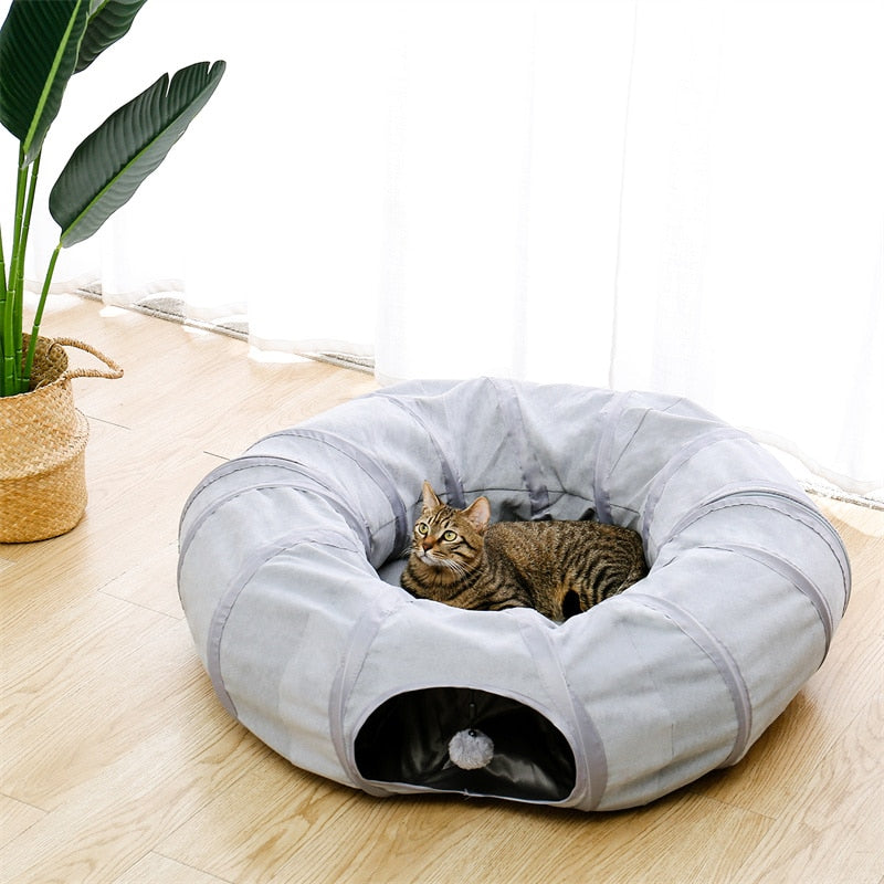 Cat Tunnel Toy Pop Up Bed Collapsible - skipjackltd