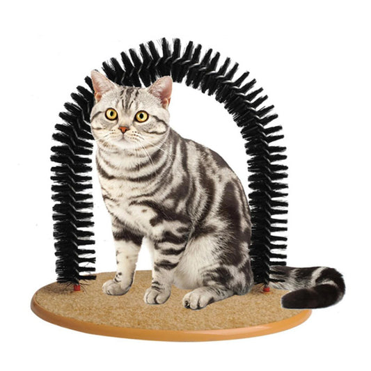 Cat Arch Self Groomer With Scratch Pad