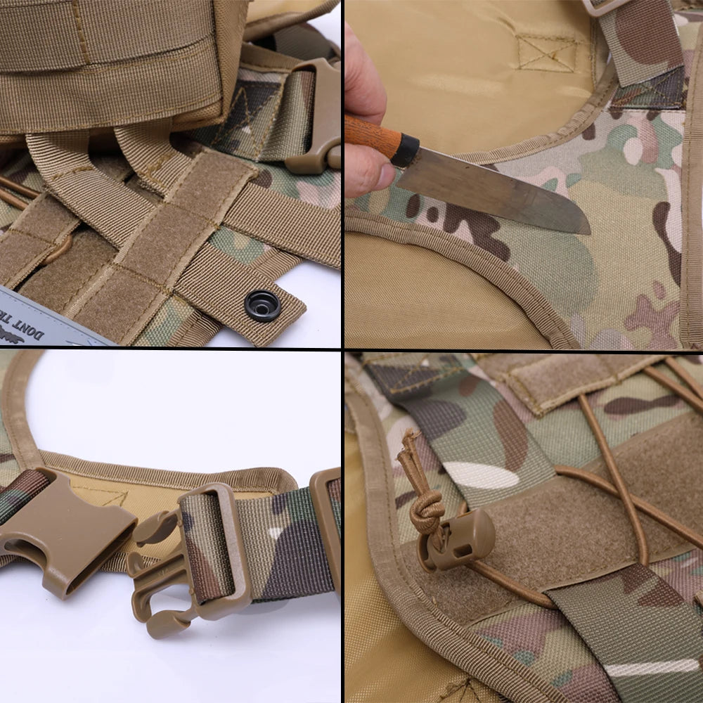 Tactical Dog Harness Military German Shepherd Pet Training Vest