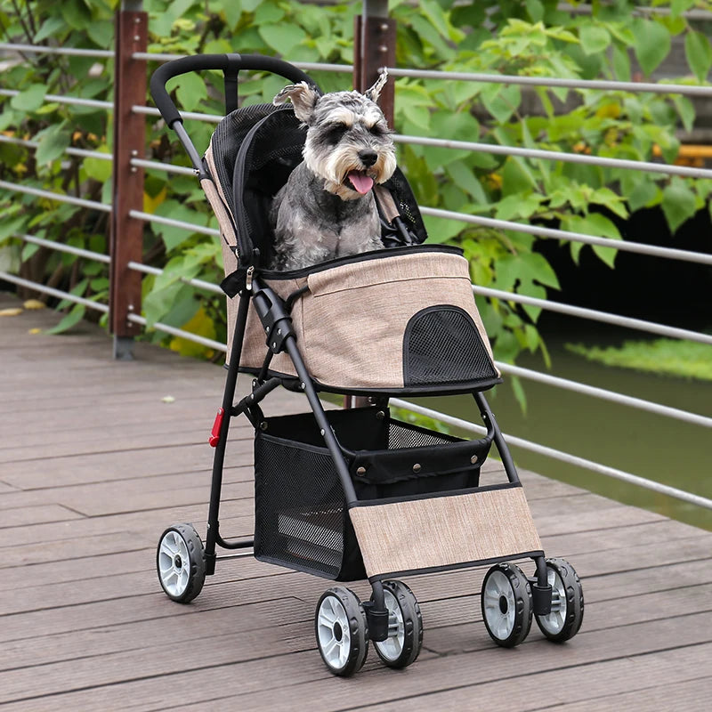 Stable Pet Dog Carrier Stroller