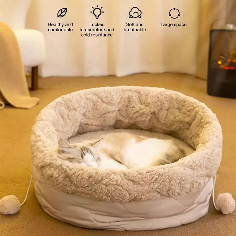 Cat Bed Mat Washable Calming Nest