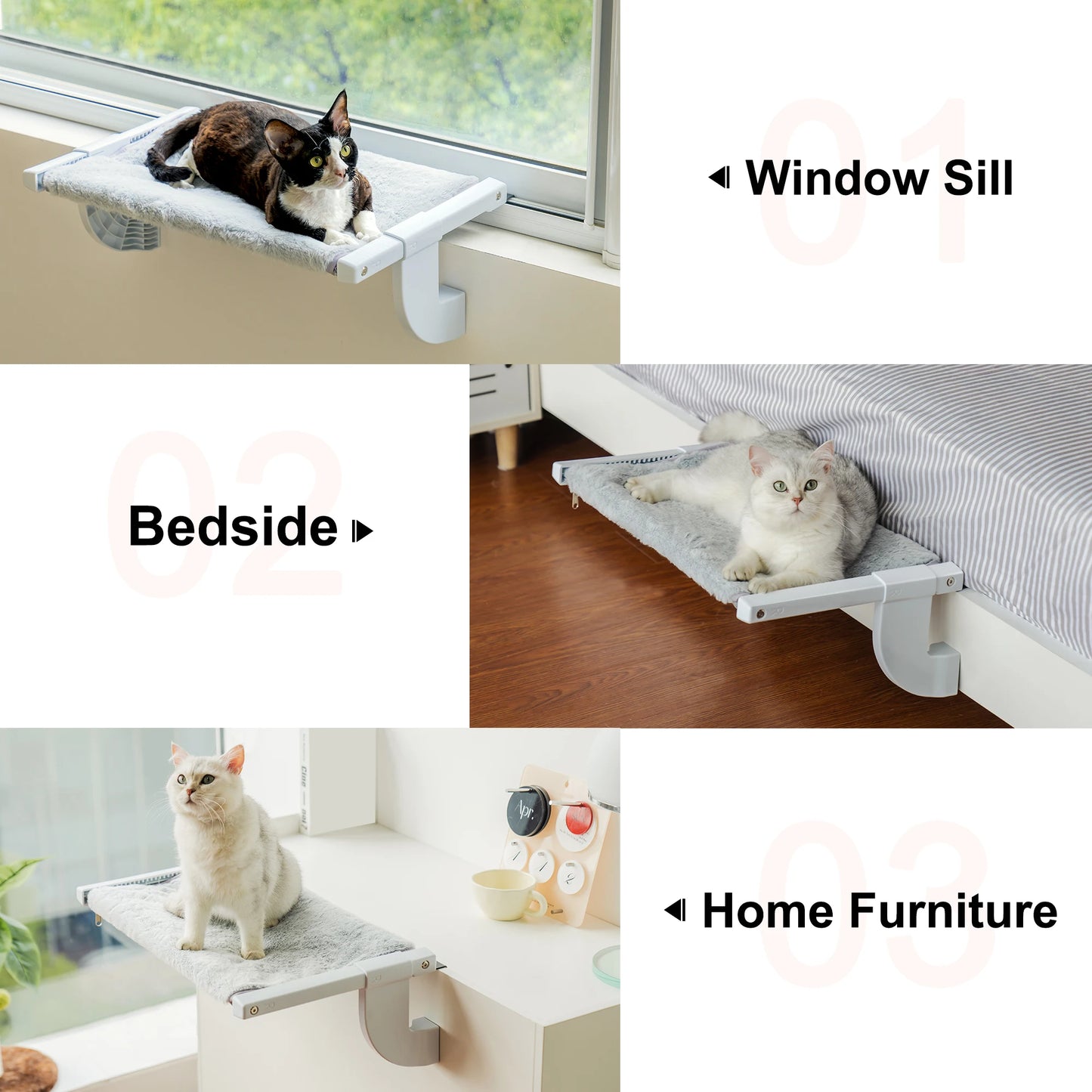 Adjustable Large Cat Window Perch Hammock