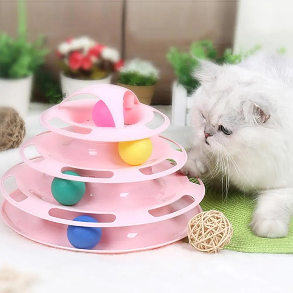 Toy Tower Training Amusement Plate Kitten Tower - skipjackltd