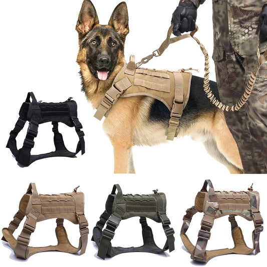 Tactical Dog Pet Training Vest, ,Harness And Leash Set For Small,Medium ,and Big Dogs