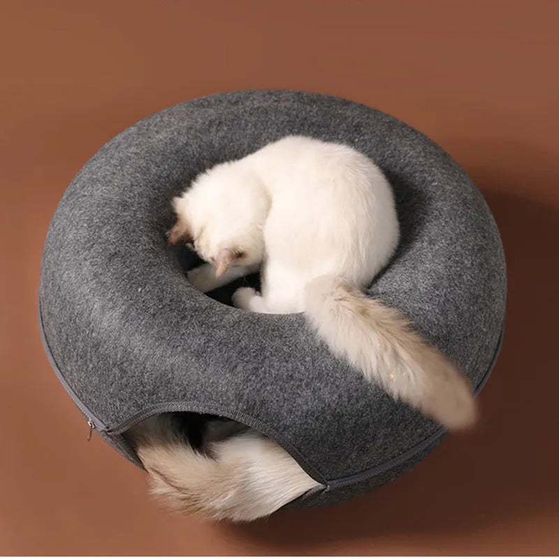 Felt Pet Cat House Cat Tunnel Bed Cats Interactive Toys