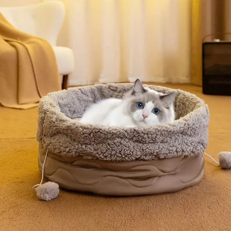 Cat Bed Mat Washable Calming Nest