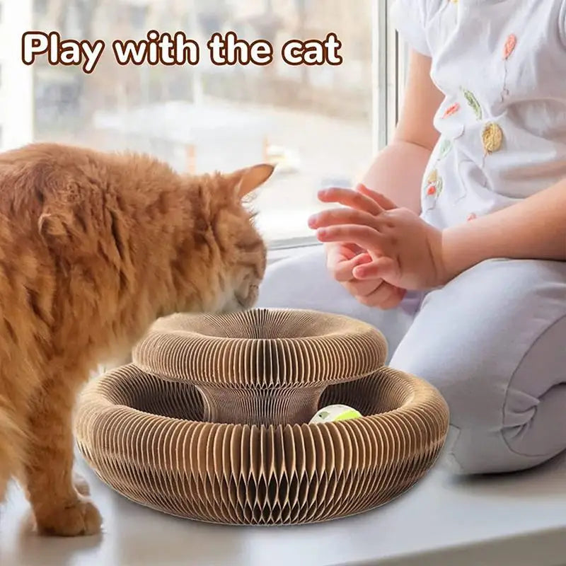 Cat Scratching Board Cat Paw Accordion