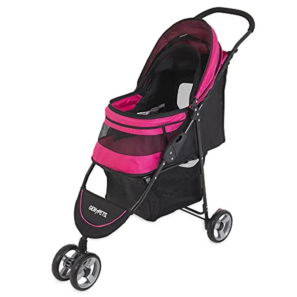 Pet Stroller 360 Swivel Wheel Smart-Features Comfortable Ride