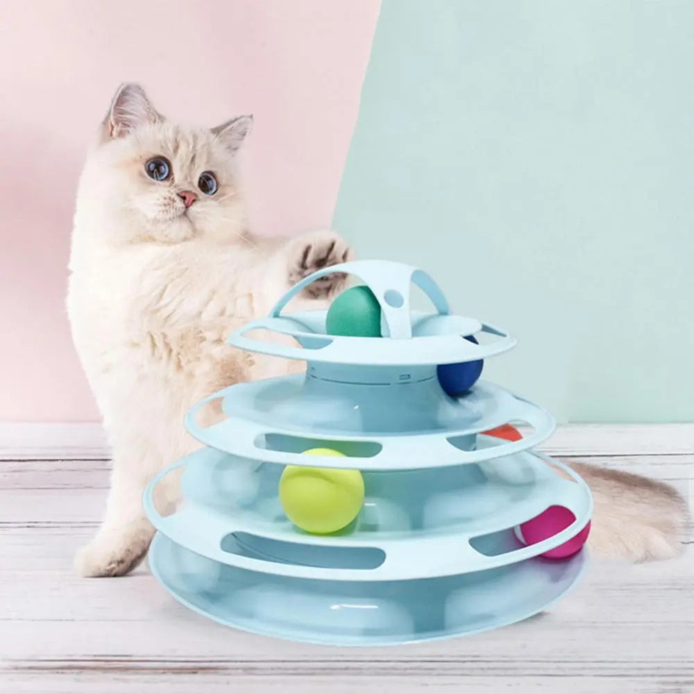 Toy Tower Training Amusement Plate Kitten Tower - skipjackltd