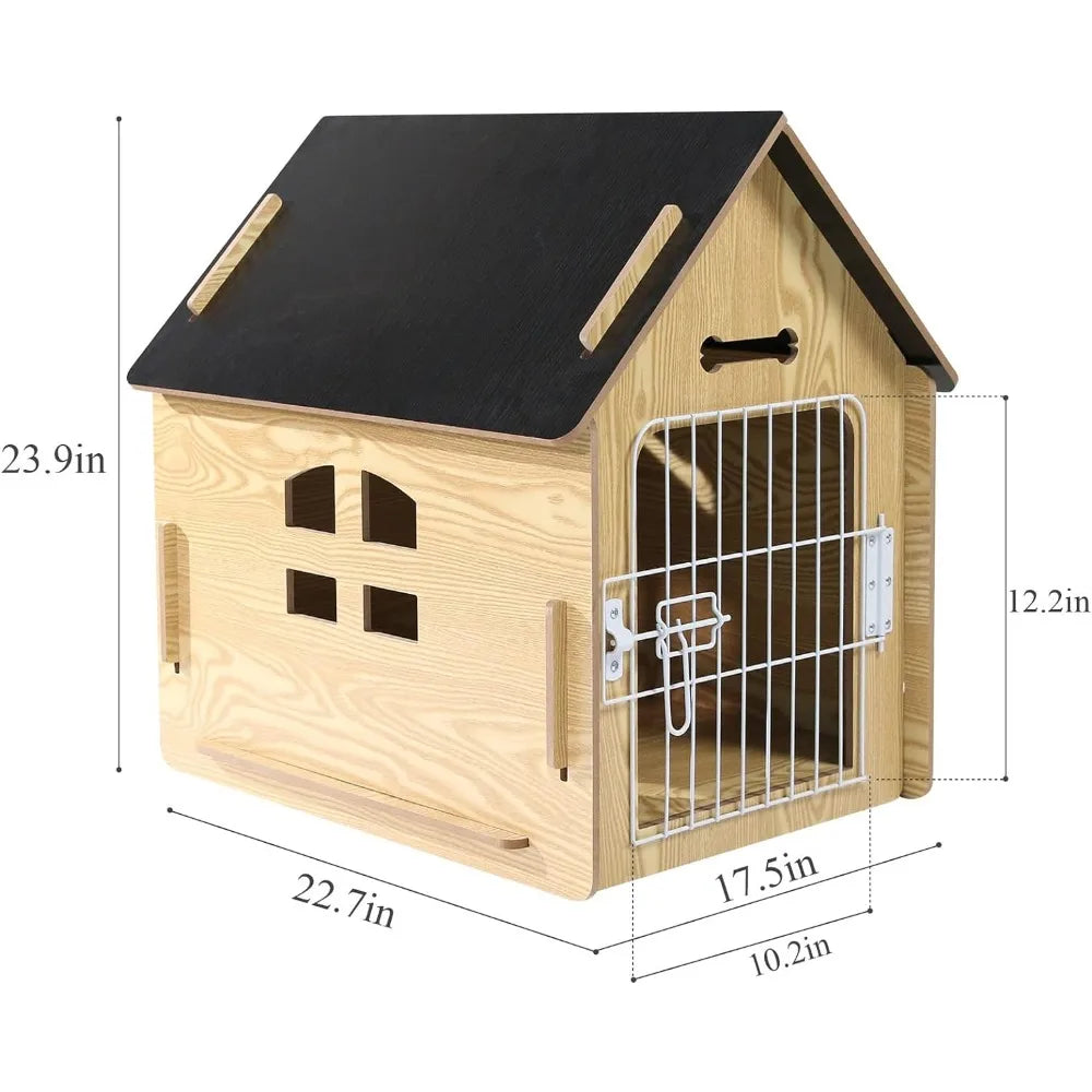 Small Indoor Bed Room Dog Cave With Vents and Raised Floor for Warmth