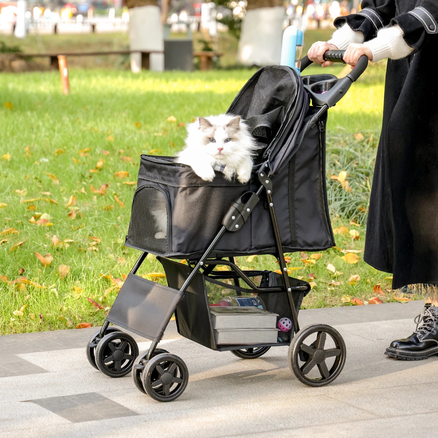 Stable Pet Dog Carrier Stroller