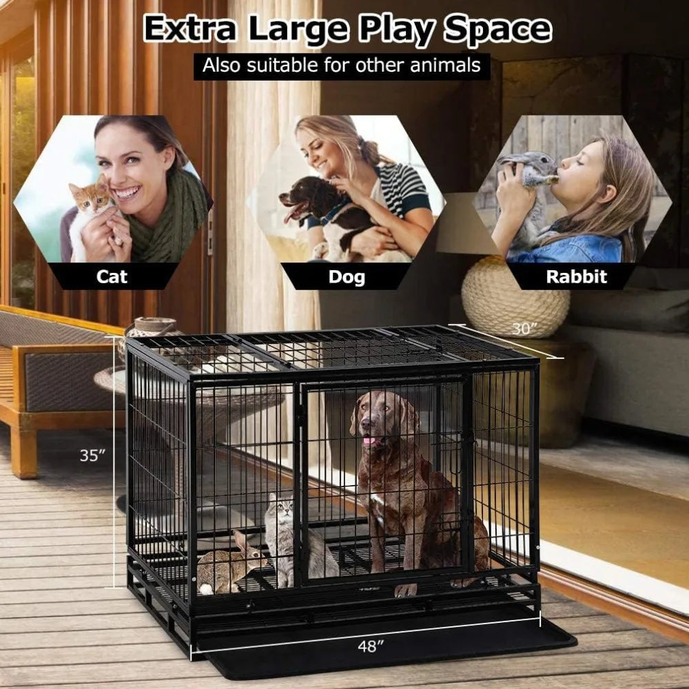 48 Inches Dog Kennel for Training Indoor or Outdoor