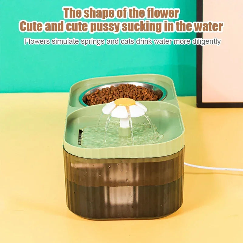 Automatic Cat Feeder Water Dispenser Large Capacity