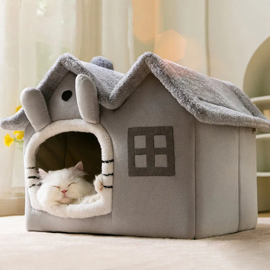 Cat House Winter Warm Cave Bed