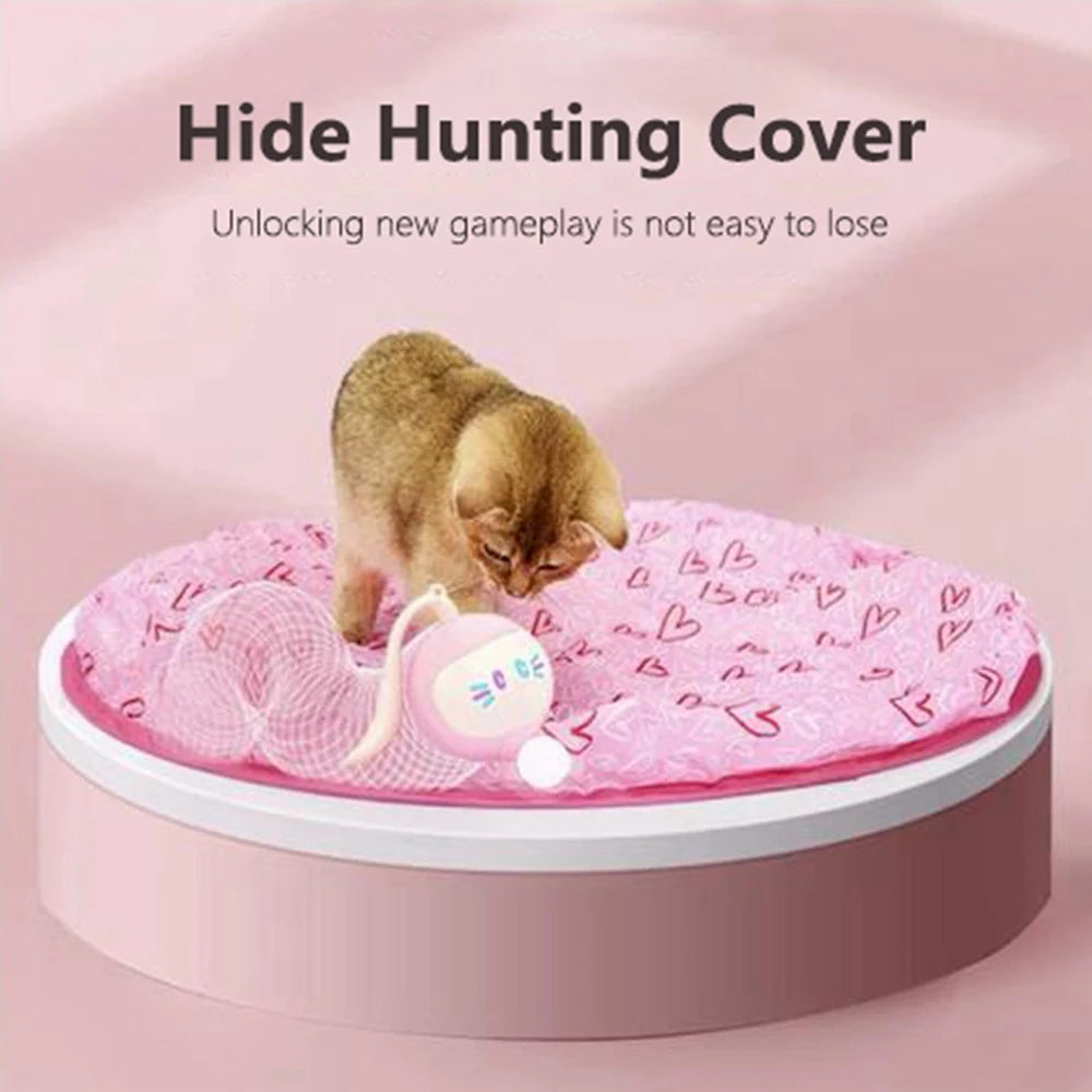 Interactive Automatic Cat Toys Electric Motion Undercover Moving Bouncing Rolling Ball