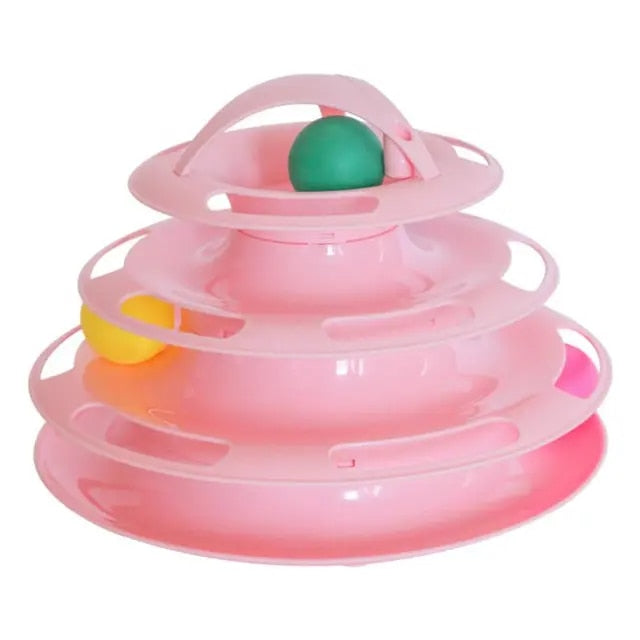 Toy Tower Training Amusement Plate Kitten Tower - skipjackltd