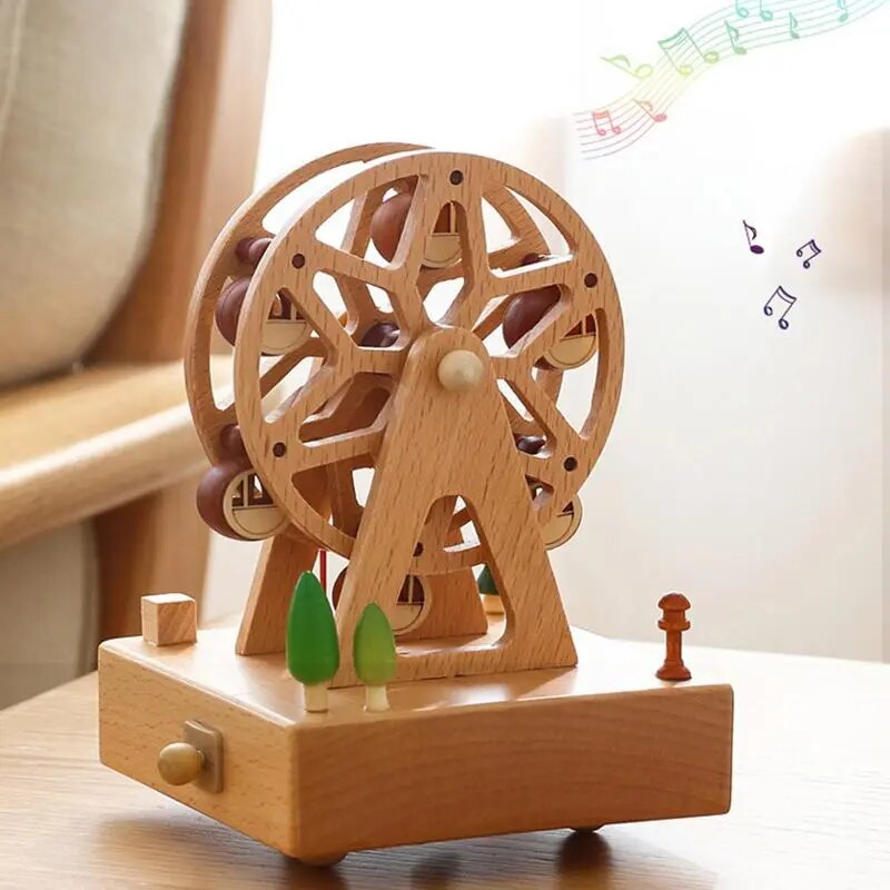 Wind Up Musical Box Wooden Music Box Wood Crafts