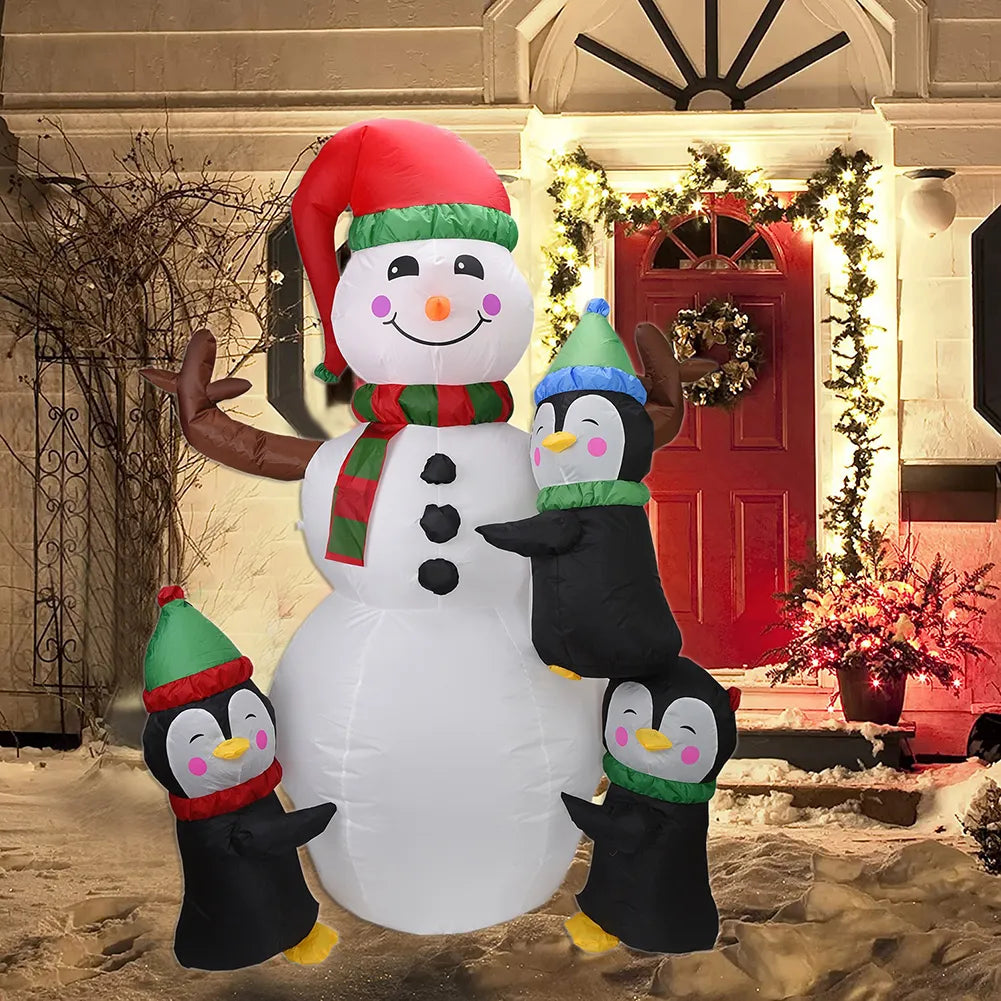 Snowman Decor LED Illuminated Christmas Inflatables