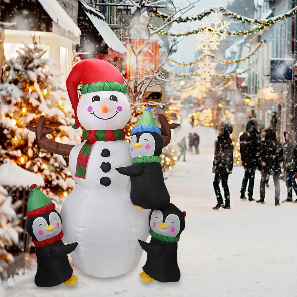 Snowman Decor LED Illuminated Christmas Inflatables