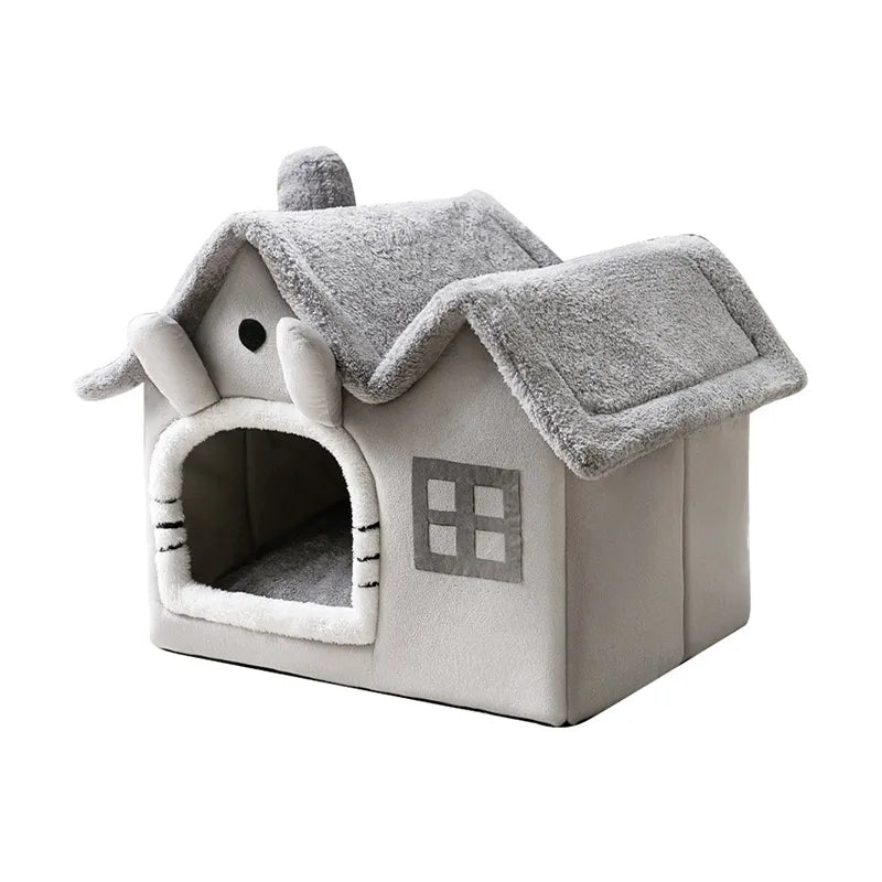 Cat House Winter Warm Cave Bed