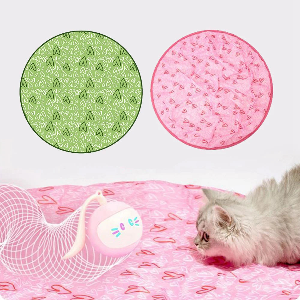 Interactive Automatic Cat Toys Electric Motion Undercover Moving Bouncing Rolling Ball