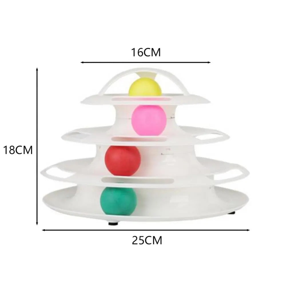 Toy Tower Training Amusement Plate Kitten Tower - skipjackltd