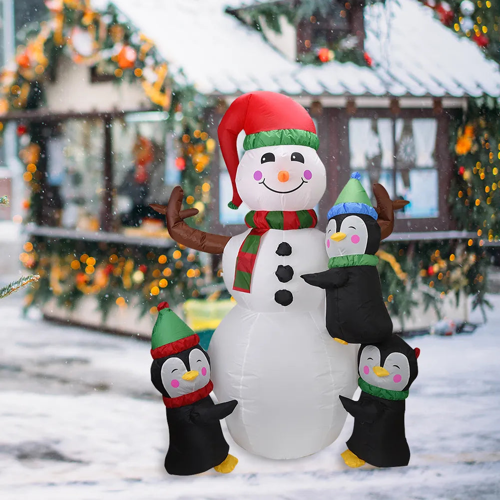 Snowman Decor LED Illuminated Christmas Inflatables