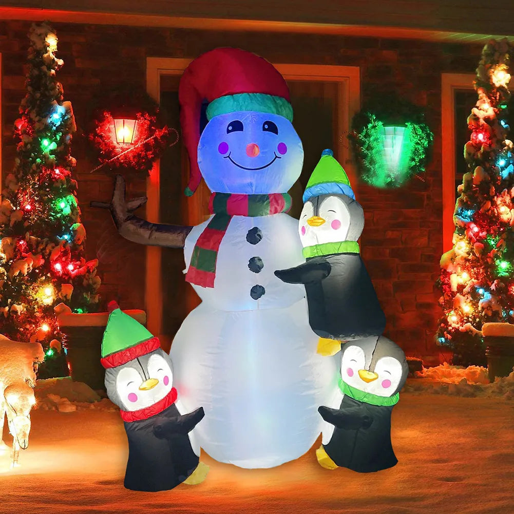 Snowman Decor LED Illuminated Christmas Inflatables