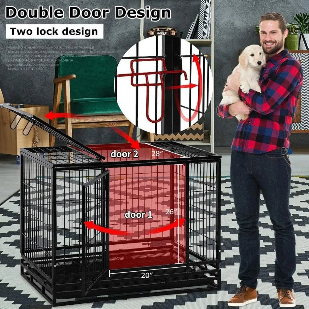 48 Inches Dog Kennel for Training Indoor or Outdoor