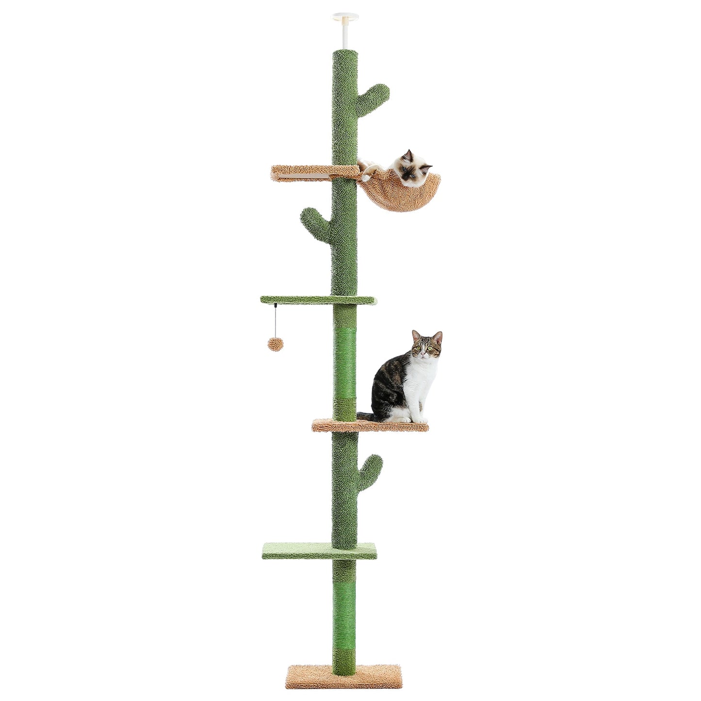 Adjustable Height Cactus Cat Tree Scratching Post - skipjackltd