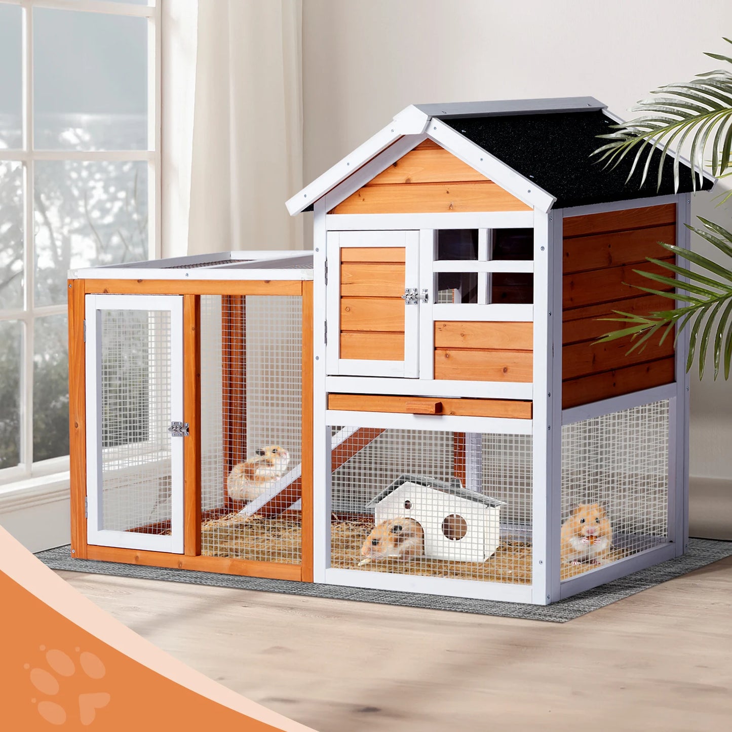 Wooden Rabbit Hutch ,Outdoor