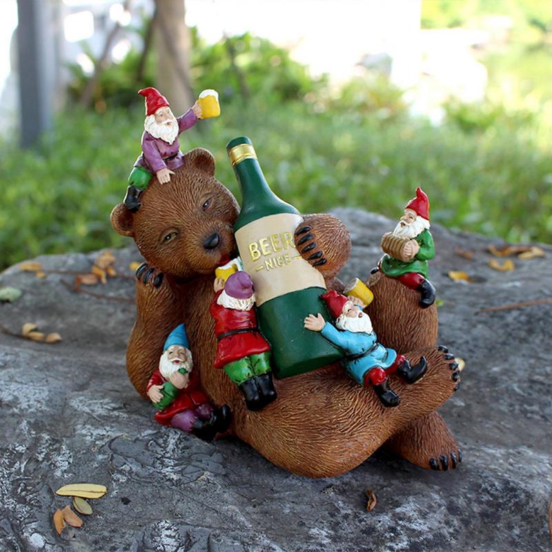 Funny Cat Eat Gnomes Garden Art For Garden Decor - skipjackltd