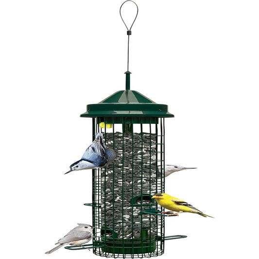 Squirrel-proof Bird Feeder w/4 Feeding Ports, 2.4-pound Seed Capacity