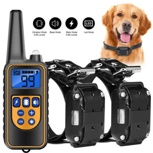 Electric Dog Training Collar Waterproof Pet Remote Control Rechargeable