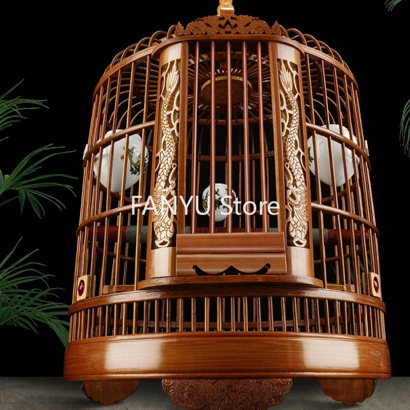 Wooden Luxury Bird Cages Budgie Breeding Outdoors Carrier Bird Cage