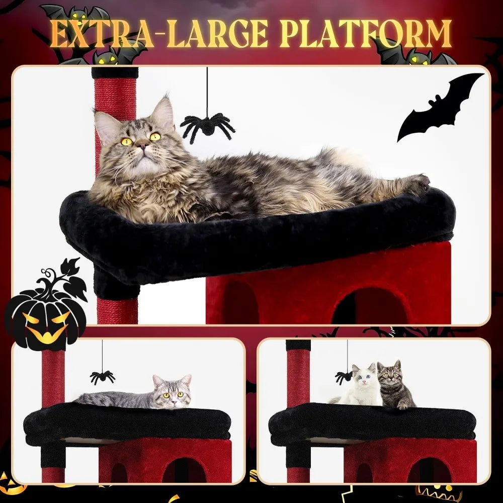 Heavy Duty Gothic Cat Tree for Large Cats