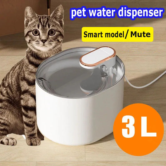 Pet Automatic Water Fountain With LED Light