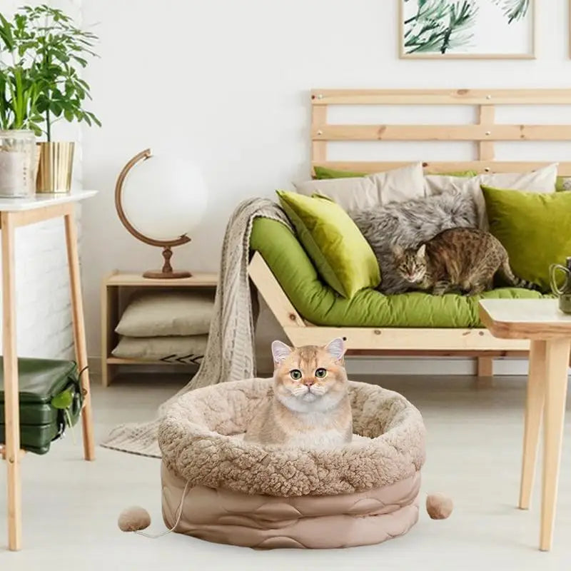 Cat Bed Mat Washable Calming Nest