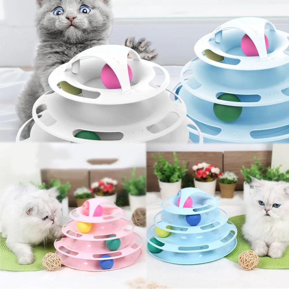 Toy Tower Training Amusement Plate Kitten Tower - skipjackltd