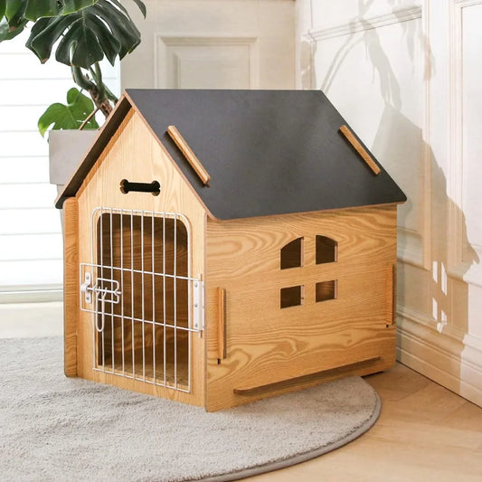 Small Indoor Bed Room Dog Cave With Vents and Raised Floor for Warmth