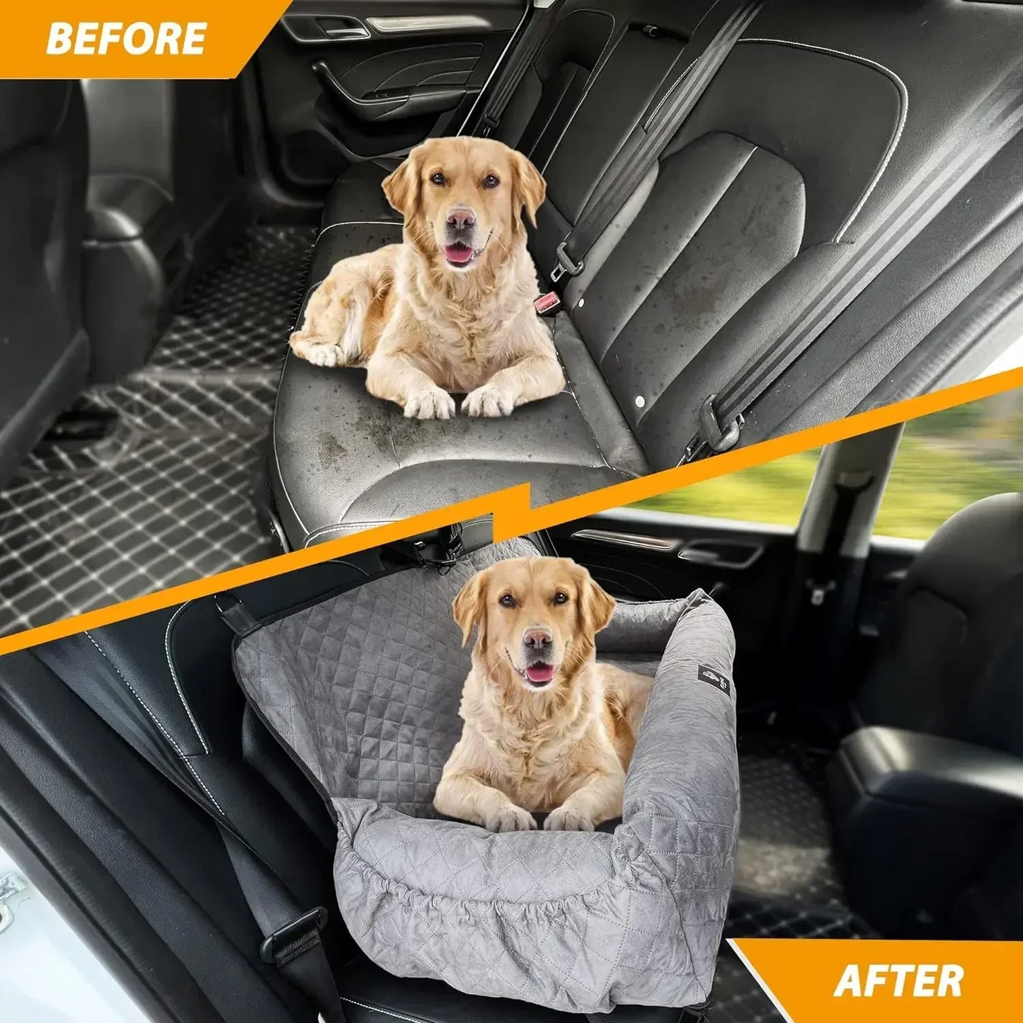 Dog Car Seat for Large Dogs , Bed Washable