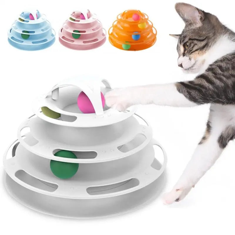 Toy Tower Training Amusement Plate Kitten Tower - skipjackltd